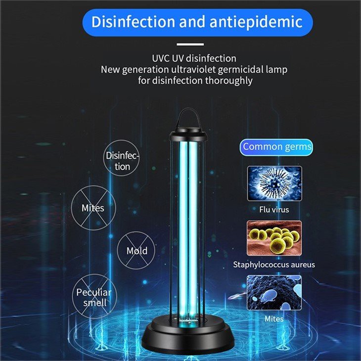 UV-lampun ilman desinfiointi